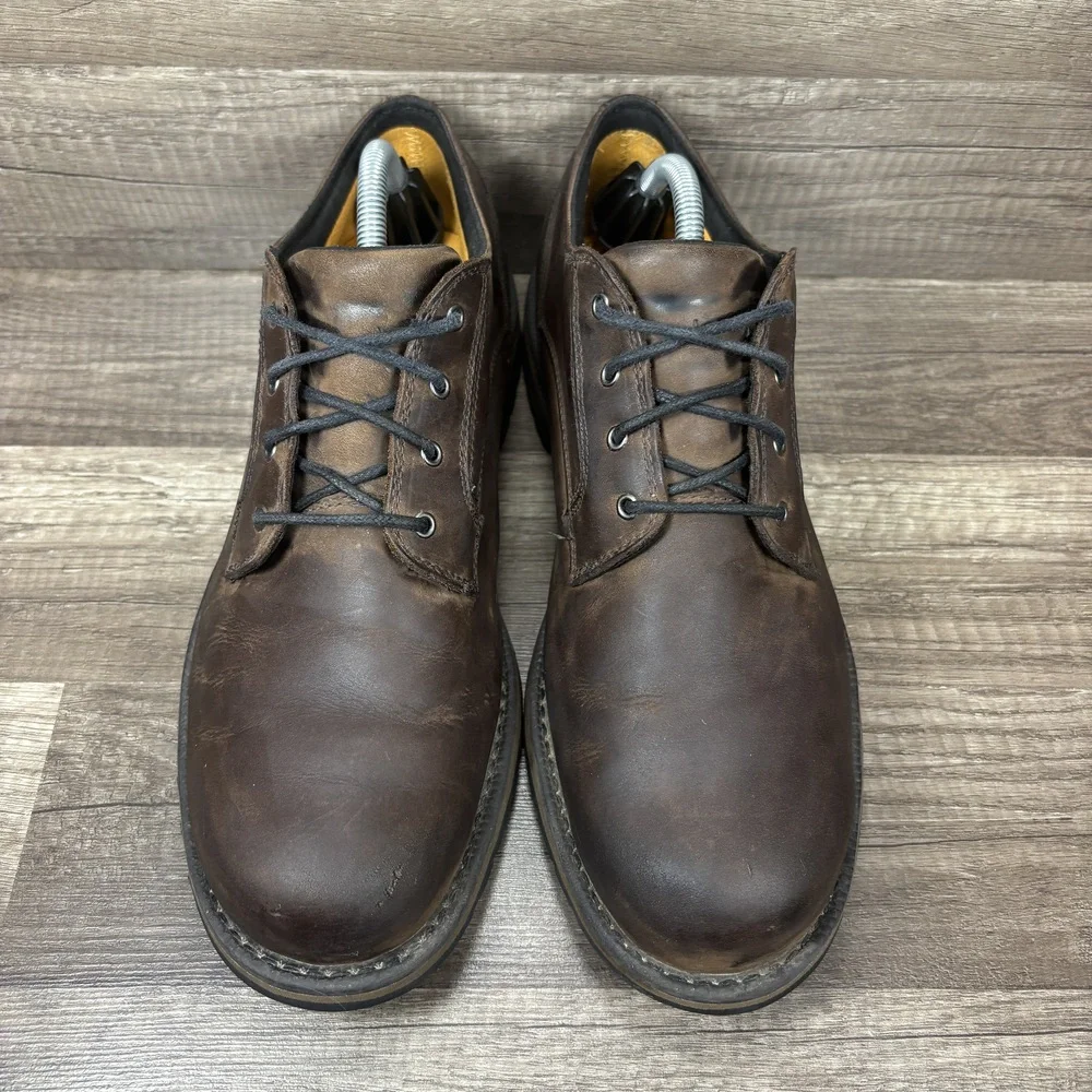 Timberland Redwood Falls Waterproof Leather Brown Mens Size 10.5 9632A Shoes